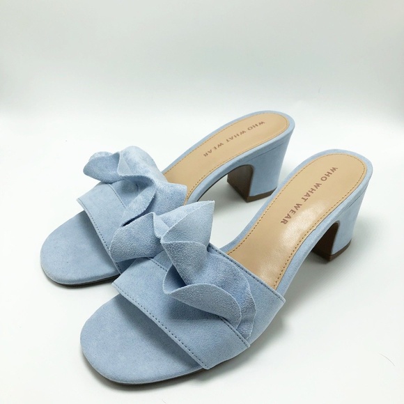 Who What Wear Shoes - Who What Wear Sandals Suede Block Size 6.5 (SH63)
